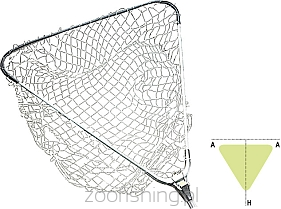 JAXON Podbierak Metal Safe Nylon Net PL-AXMN300F