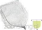 JAXON Podbieraki Spinning Nylon Net PL-AGH240